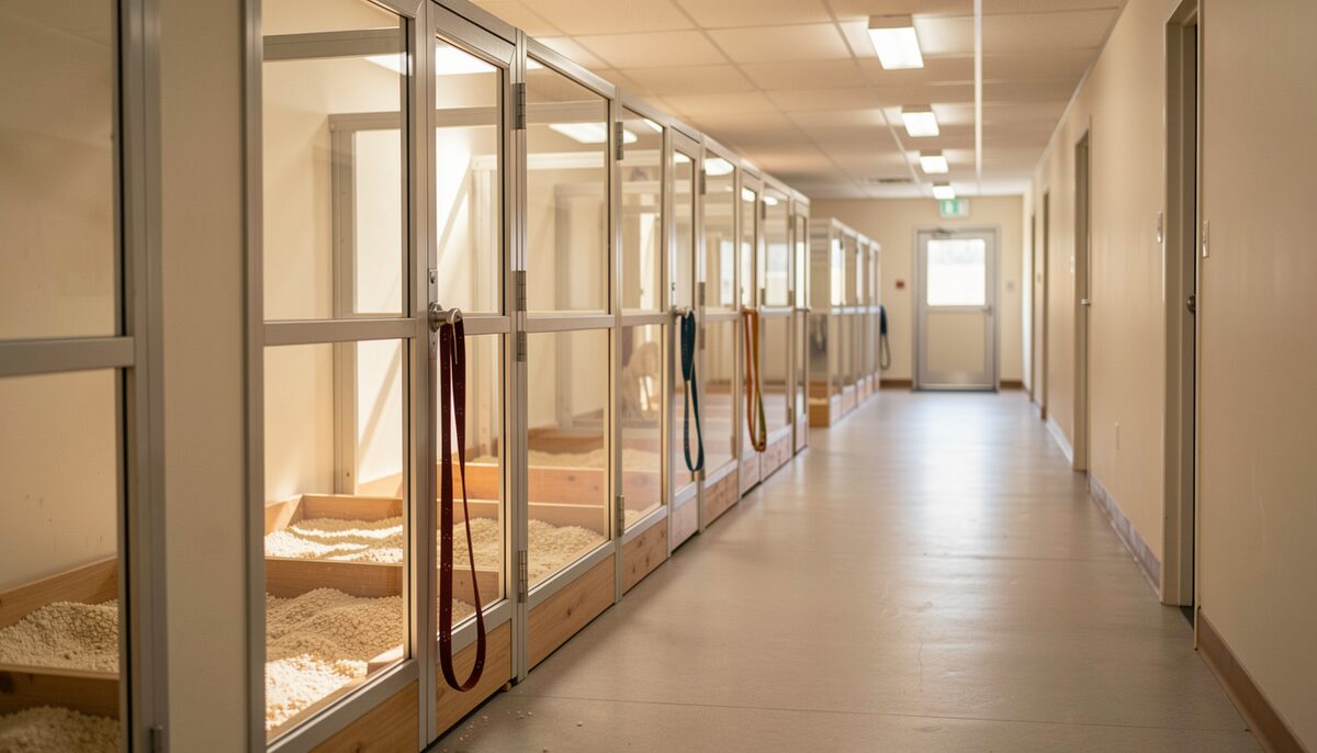 The boarding corridor between drop-off and pick-up.